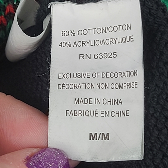 Christmas Is Coming. Light-up Ugly Christmas Sweater. Mens M - Picture 5 of 15